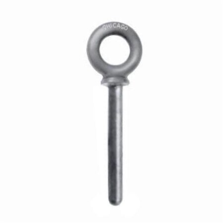 Chicago Hardware Machinery Eye Bolt 2 in Shank, 1 in ID, Steel 12248 1
